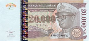 Zaire, 20,000 New Zaire, P72a