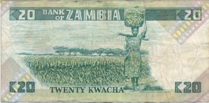 Zambia, 20 Kwacha, P27c