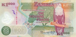 Zambia, 1,000 Kwacha, P44d