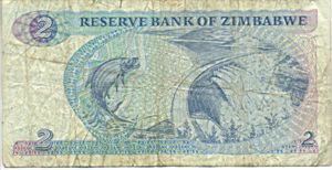 Zimbabwe, 2 Dollar, P1d