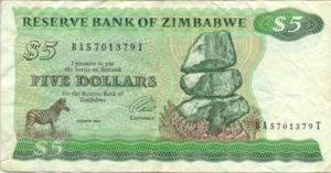 Zimbabwe, 5 Dollar, P2d