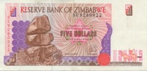 Zimbabwe, 5 Dollar, P5a