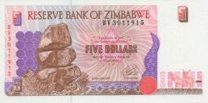 Zimbabwe, 5 Dollar, P5b