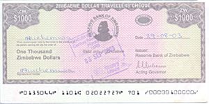 Zimbabwe, 1,000 Dollar, P15