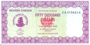 Zimbabwe, 50,000 Dollar, P29