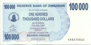 Zimbabwe, 100,000 Dollar, P48b