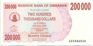 Zimbabwe, 200,000 Dollar, P49