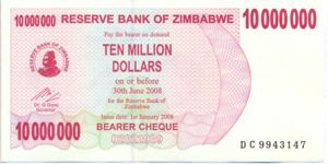 Zimbabwe, 10,000,000 Dollar, P55b