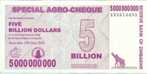 Zimbabwe, 5,000,000,000 Dollar, P61