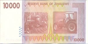Zimbabwe, 10,000 Dollar, P72