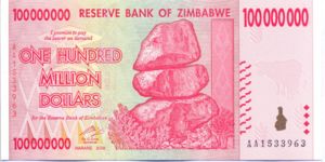 Zimbabwe, 100,000,000 Dollar, P80
