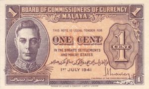 Malaya, 1 Cent, P6