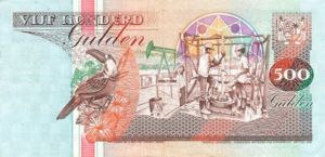 Suriname, 500 Gulden, P140