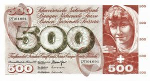 Switzerland, 500 Franc, P51l Sign.42
