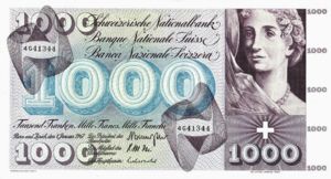 Switzerland, 1,000 Franc, P52h Sign.44