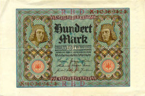 Germany, 100 Mark, P69b vO