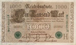 Germany, 1,000 Mark, P45b H