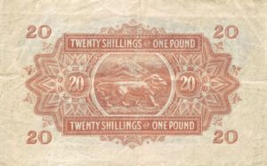 East Africa, 20 Shilling, P15