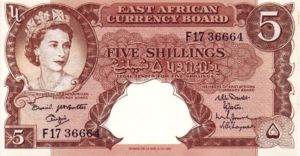 East Africa, 5 Shilling, P41a