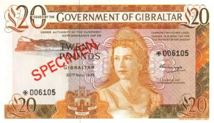 Gibraltar, 20 Pound, CS1