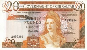 Gibraltar, 20 Pound, P23c