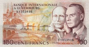 Luxembourg, 100 Franc, P14A
