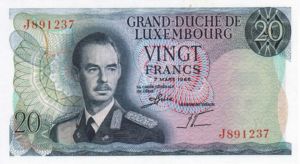 Luxembourg, 20 Franc, P54a