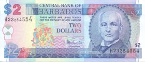 Barbados, 2 Dollar, P54b