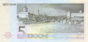 Estonia, 5 Kroon, P71b