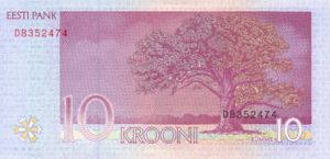 Estonia, 10 Kroon, P86b