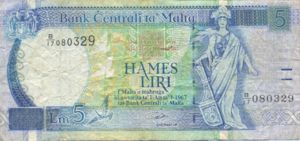 Malta, 5 Lira, P46a