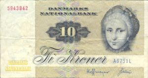 Denmark, 10 Krone, P48e Sign.2