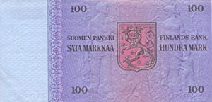 Finland, 100 Markka, P109a