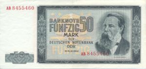 Germany - Democratic Republic, 50 Mark, P25a