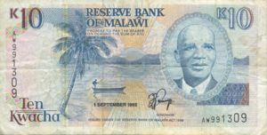 Malawi, 10 Kwacha, P25b