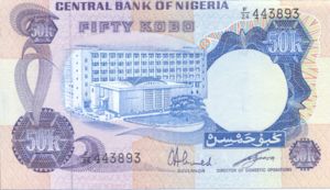 Nigeria, 50 Kobo, P14f