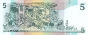 Philippines, 5 Peso, P168a