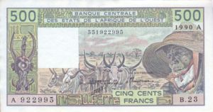 West African States, 500 Franc, P106Am