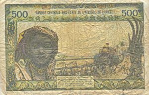 West African States, 500 Franc, P702Kl