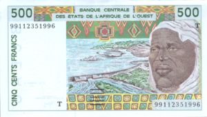 West African States, 500 Franc, P810Tj