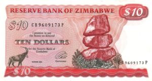 Zimbabwe, 10 Dollar, P3e