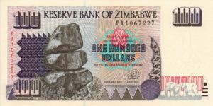 Zimbabwe, 100 Dollar, P9a