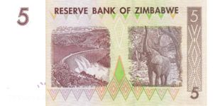 Zimbabwe, 5 Dollar, P66