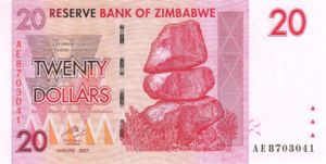 Zimbabwe, 20 Dollar, P68