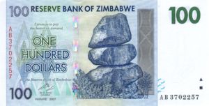 Zimbabwe, 100 Dollar, P69