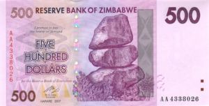 Zimbabwe, 500 Dollar, P70