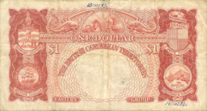 British Caribbean Territories, 1 Dollar, P1, P1