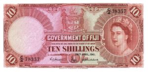 Fiji Islands, 10 Shilling, P52b
