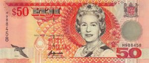 Fiji Islands, 50 Dollar, P100a