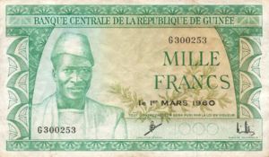 Guinea, 1,000 Franc, P15a